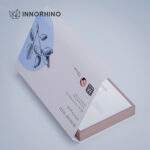 Book Style Rigid Box w/ Plastic Dividers for False Nail Set - INNORHINO