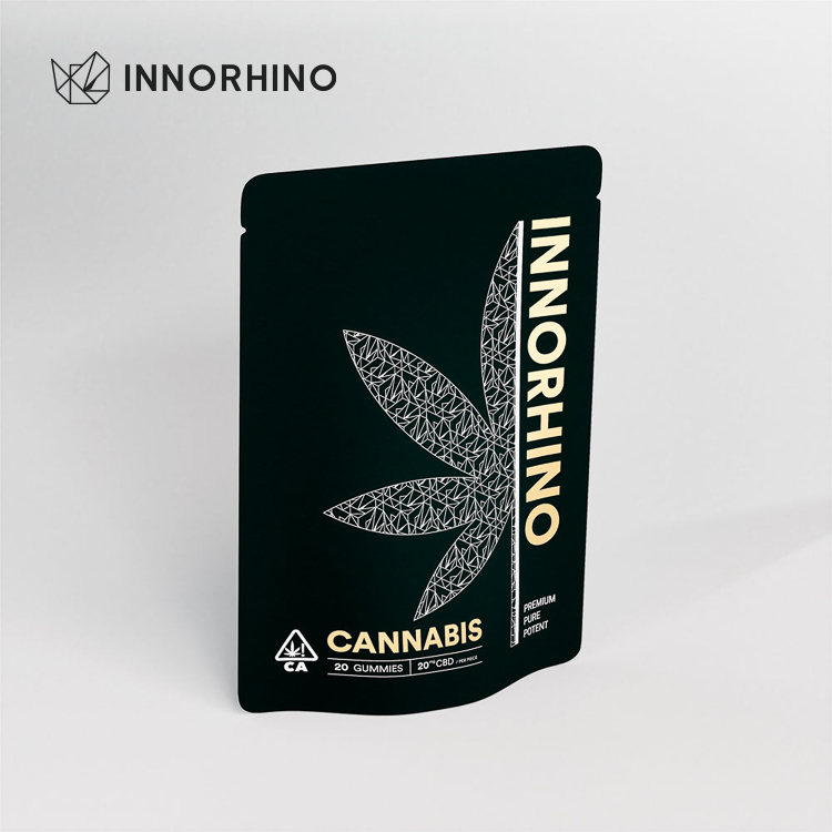 INNORHINO Cannabis packaging solutions-CR Stand-up Zipper Mylar Pouch