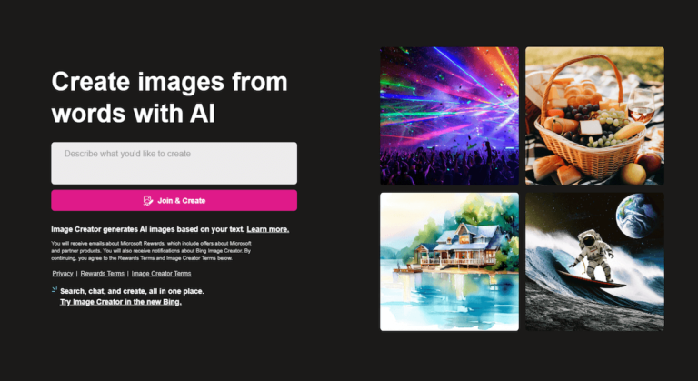 DALL-E Image Creator from Microsoft Bing