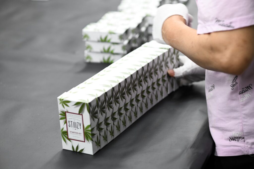 STiiiZY Proction 1 1024x682 | What Is a One-Stop Packaging Solution? A Buyer’s Guide to Consolidating Suppliers STIIIZY vape battery custom rigid box with paper sleeve and buffer bump design