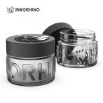 Glass Jar wtih Custom Embossed Design