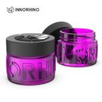 Purple Tranparent 3.5g Glass Stash Jar - Customization