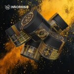 3.5g Glass Stash Jar with Design Tamper Evident Labels