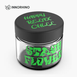Glass Stash Jar Finish: Screen Print Effect