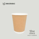 9oz 12oz 16oz 22oz Kraft Double-Wall Paper Hot Cups – Durable & Eco-Friendly Beverage Solution