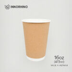 9oz 12oz 16oz 22oz Kraft Double-Wall Paper Hot Cups – Durable & Eco-Friendly Beverage Solution