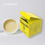 Custom Folding Carton w/ lip scrub balm - Yellow Paper Box
