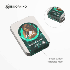 CR Tin Case with Custom Tamper-evident Label
