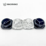 CR Square Glass Concentrate Jar with Divider