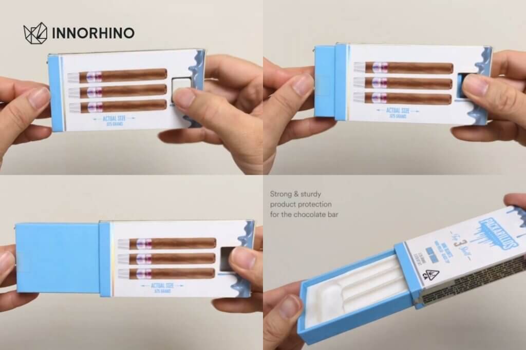 CR Rigid Box demo for Magic Mushroom Chocolate Bar Packaging Solutions