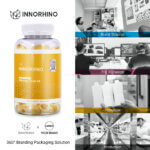 Intergrated Design by INNORHINO - Packer Bottle with Custom Label Design + Anti-Counterfeit Sticker