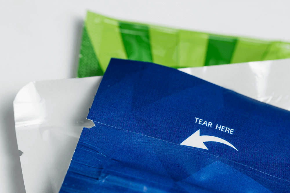 laser-scored tear line