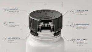 Child-resistant cap technical breakdown | Child-resistant cap technical breakdown | INNORHINO