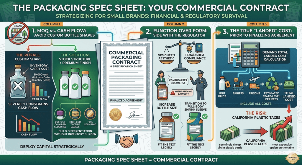 Treat the Packaging Specification Sheet as a commercial contract, rather than a design file. Apply this logic before finalizing