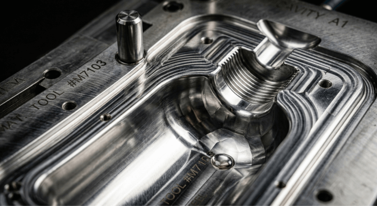 Precision steel injection mold tooling for custom health supplement packaging, illustrating upfront capital expenditure.